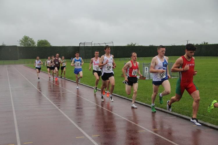 Liam Brady in action at the 3000m which he won in 8.34.72