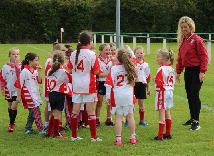 Action from the latest Blitz, held in August, hosted by Naomh Ciaran in Ferbane GAA Grounds