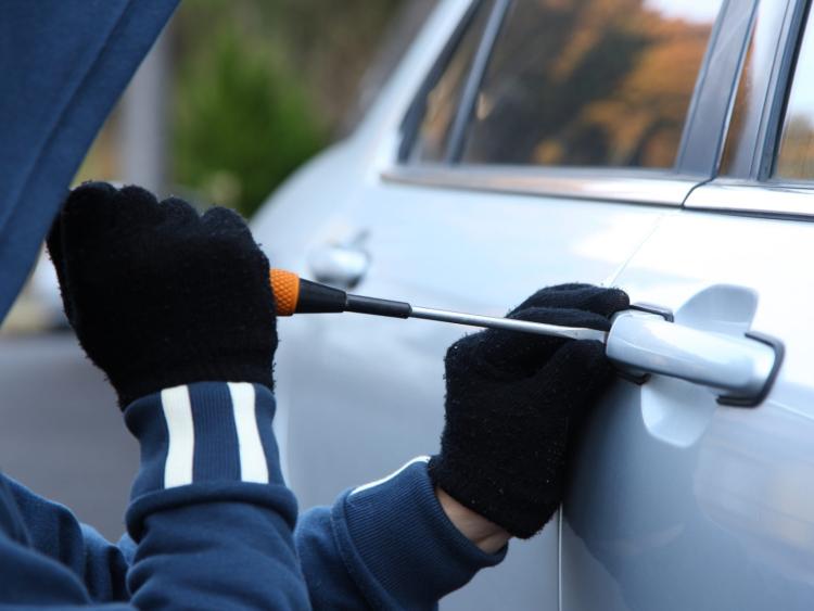Man escaped crashed stolen car in Borris-in-Ossory this morning 