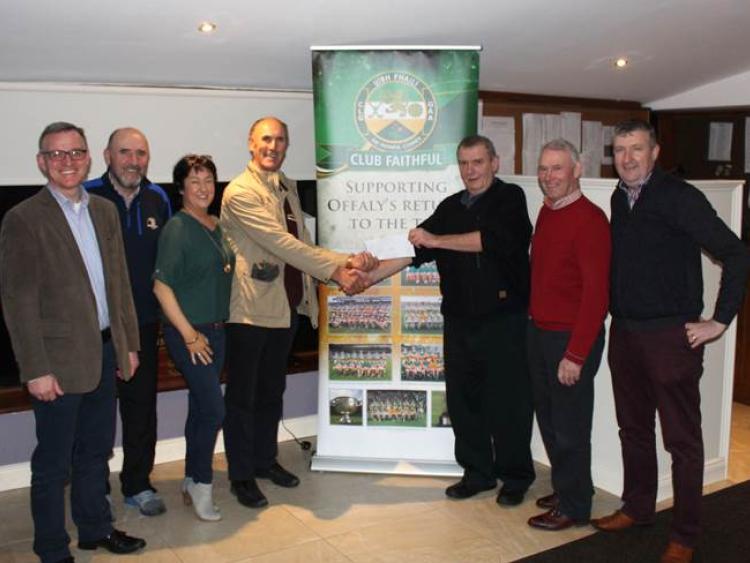 Offaly Supporters Club present cheque of &euro;2,500 to Faithful Fields