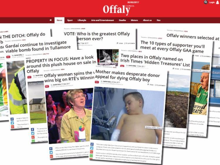 A message for Offaly Express readers about archive online stories