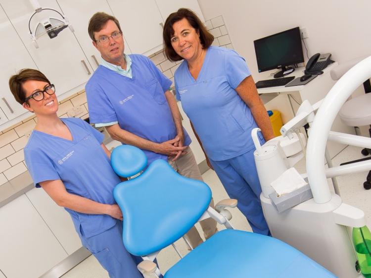 Dr Eadin Lawless, Dr Kieran Ryan and dental hygienist Donna Paton.