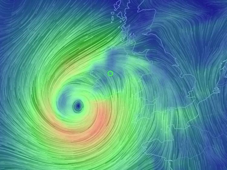 Major Offaly road blocked by fallen tree at historic location 
