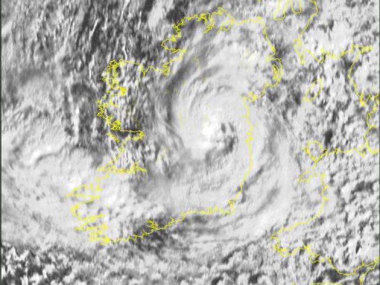 Storm Brian dramatic satellite image - Met &Eacute;ireann weather forecast