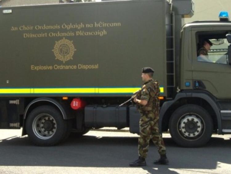 The army bomb disposal unit at a previous incident in Limerick city