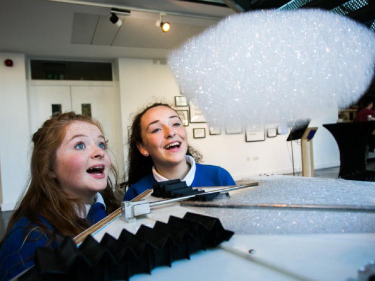 No Repro Fee10-11-2014***SEAI launch Bigger and Better One Good Idea Project -SEAI to reach more schools through new partnership with AIB~***Pictured shows from left Megan Carty; and Laura Foley as the Sustainable Energy Authority of Ireland (SEAI) marked the launch of the One Good Idea Project for 2014/15 by announcing an exciting new partnership with AIB, which will help the scheme reach more students and expand the programme to primary schools for the first time.  The aim of the project is to increase students�" understanding of energy efficiency and climate change by encouraging them to take individual and collective responsibility for tackling these important issues. Log onto www.seai.ie/onegoodidea for more information. Pic:Naoise Culhane-no feeFor media information contact: Laura Mannion 01-2605000/087-2949302Pic:Naoise Culhane-no fee