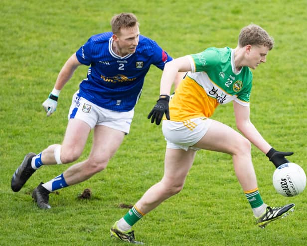 Offaly's Daire McDaid in action against Cavan last Sunday. Ger Rogers Photography