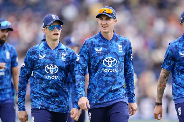 He revealed he was in a race with Brook to get there first but the Yorkshireman pipped him last week after moving up to bat at three against Pakistan in Sri Lanka, dropping Bethell down one spot in the order.