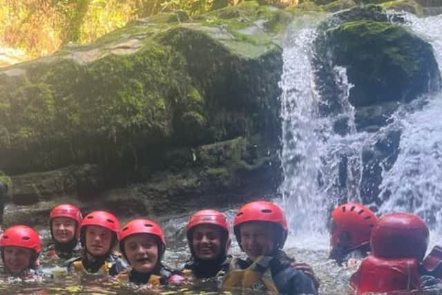 “I've been teaching for 17 years,” wrote another. “I've been running a school outdoor adventure club with some other teachers during that time. We have used Birr OEC for many of our activities and trips. These include: accredited river kayaking courses, gorge walking days in Cadamstown, five week mountain biking courses, canadian canoeing in Portumna, rock climbing, hiking etc. I also book my Leaving Cert Biology ecology field trips with Birr OEC every year. These are excellent. Our TYs and other year groups regularly use Birr OEC as well. The centre is always busy and the staff are excellent. I don't believe the 'declining demand' statement is true at all.” (Below: A group gorge walking in Silver River Cadamstown).