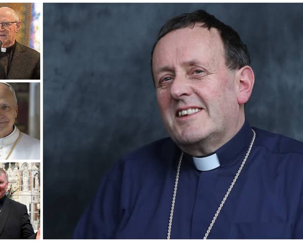 Bishop Ger Nash, Archbishop Dermot Farrell, Pope Leo, Bishop Niall Coll.