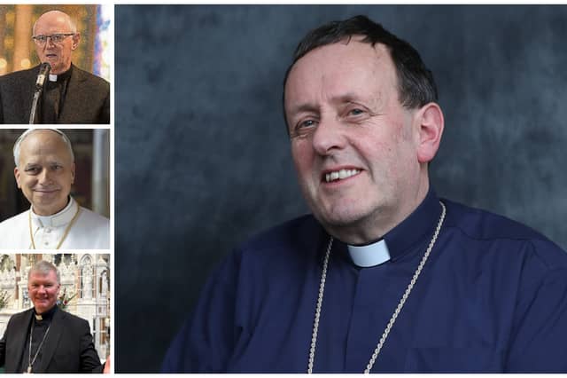 Bishop Ger Nash, Archbishop Dermot Farrell, Pope Leo, Bishop Niall Coll.