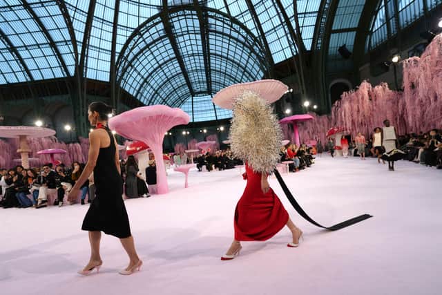 Some were pared-back, with clean boat necklines and straight hems; others were subtly adorned with small jewelled brooches. They felt modern without losing their timelessness – a reminder that Chanel’s most radical idea was, and still is, simplicity.