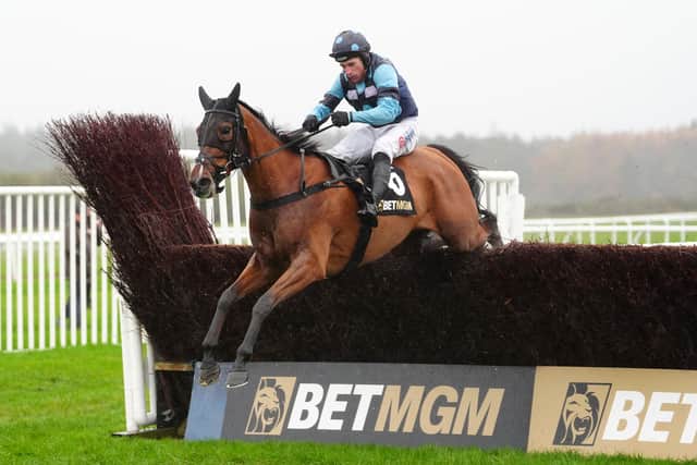 The nine-year-old’s rating has risen from 115 to 158 in that time, earning him a first shot at Grade One glory this weekend.