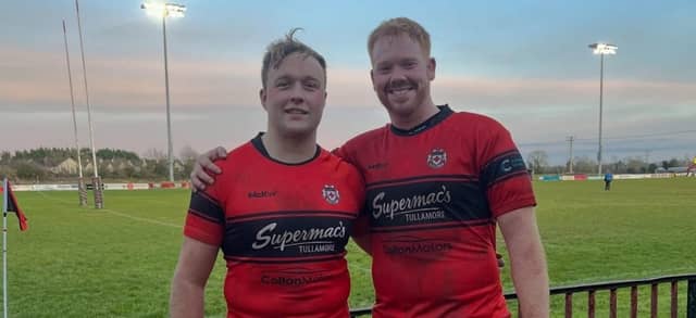Barry Bracken and Ciaran Ennis pictured after Tullamore’s dominant win to league leaders Suttonians.