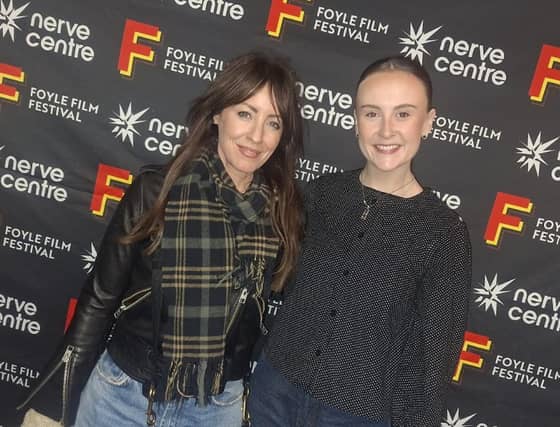 Maura Foley and Sophie Lynch, Producer of Reunion, pictured at the Foyle Film Festival.