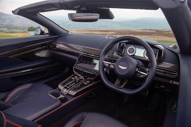 You can’t fault how special it all feels, though, and how well thought-out mechanically it is. The throttle feels sharp despite the engine’s heavy use of turbochargers, while the brakes give you the confidence you need when driving in conditions like this. It’s even fitted with Apple CarPlay Ultra – a brand-new system which puts all of your key smartphone apps in the binnacle right ahead of you – though sadly it didn’t want to play ball with us during our time with the car.