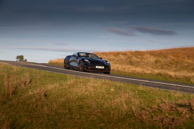 With that V12 engine sitting beneath the long, stretched-out bonnet, it’s easy to imagine the Vanquish Volante whisking you down the south of France and, in many ways, it’s this train of thought which puts a fly in the Aston’s ointment.