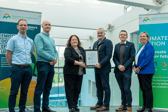 Chief Executive Anna Marie Delaney and Cathaoirleach of Offaly County Council Cllr John Leahy with members of the Management team