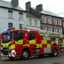 The scene at Bernie's SuperValu in Roscrea on the morning of  November 11, where fire crews battled to save the landmark family run business on the Main Street. Photo: PJ Wright