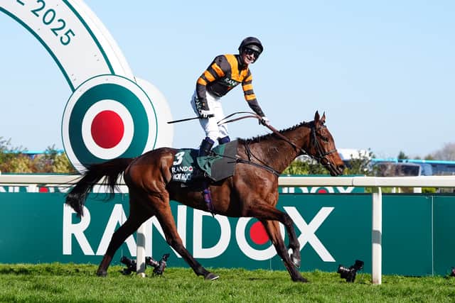 “We’re hoping to go to the King George and then maybe the Gold Cup with Gaelic Warrior after that and all the dreams are alive at the moment.”