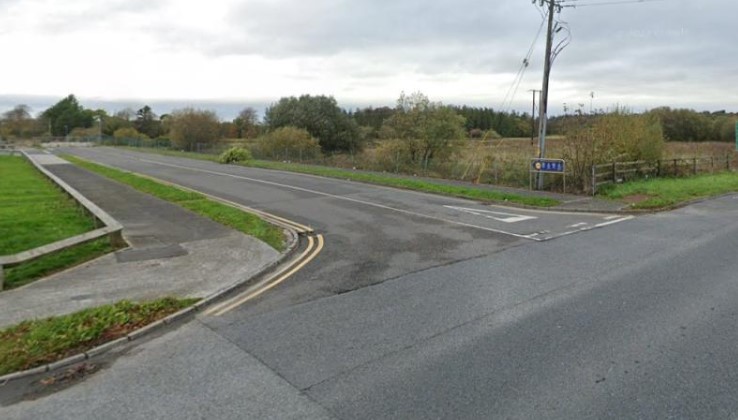 The first section of the northern Distributor Road which was built some years ago to provide access to Lidl.