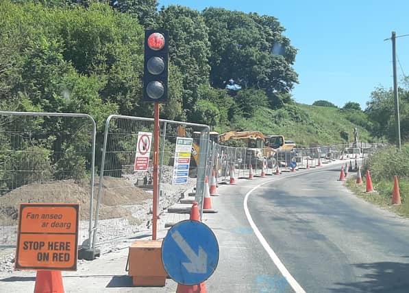 Temporary traffic lights will be in place (file picture)