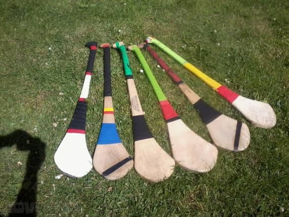 The traditional ash hurleys