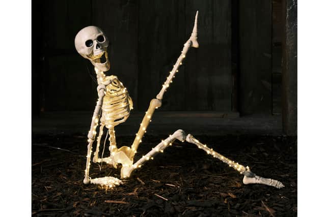 3. Lights4fun 90cm Skeleton LED Halloween Decoration, £29.99, (was £54.99), Lights4fun