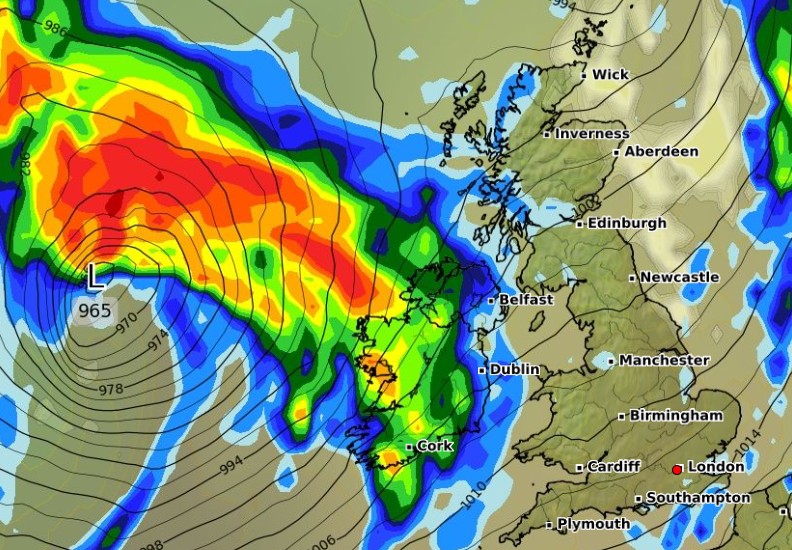 ALERT: Met Eireann upgrades Warnings for Storm Amy with rare Red ...