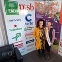 Anna Marie McHugh (left) welcomes Rose of Tralee Katelyn Cummins to the Ploughing