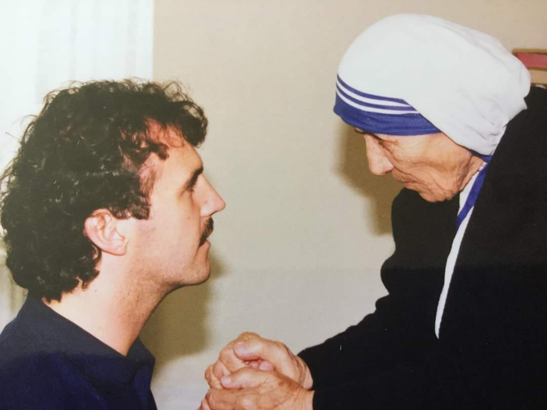 Ronan Scully with St Mother Teresa of Calcutta