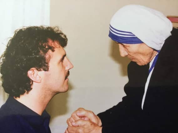 Ronan Scully with St Mother Teresa of Calcutta