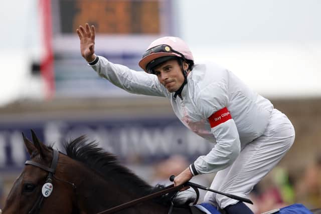 “I don’t know if he’s an Irish Cesarewitch horse or we let him run in an Irish Leger, we’ll have to see but I’d definitely like to move him up in grade to a Group Two or a Group Three at some stage.”