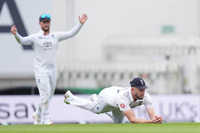 Gill survived an awkward spell before the break but fell to the first ball after lunch, lbw to Atkinson for 11 to conclude a prolific series with 754 runs at an average of 75.40.