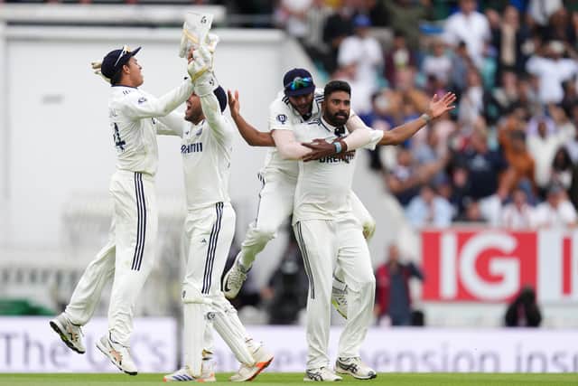 In the end he did not face a ball as Mohammed Siraj clean bowled Atkinson to secure a sensational result and a 2-2 series draw.