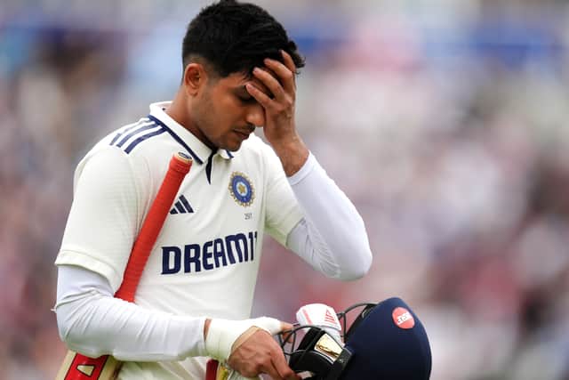 Woakes, the sole ever-present in the English attack, picked up a second when the dogged KL Rahul was drawn out of his comfort zone and chopped a cut shot into his stumps.