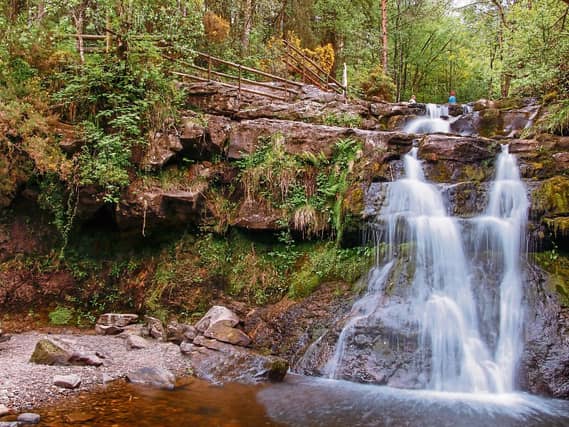 Glenbarrow waterfall in the Slieve Bloom Mountains