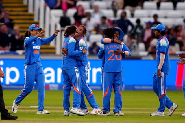 Kaur’s starring innings was ended just after bringing up her ton in the 47th over as she fell to Linsey Smith, with Sciver-Brunt making an excellent diving catch.