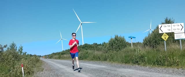 Ryan Travers taking part in the parkrun in Mountlucas