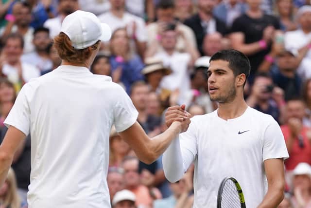 Alcaraz goes into the final on a 24-match winning streak dating back to April, while he has not lost in 20 contests at Wimbledon.