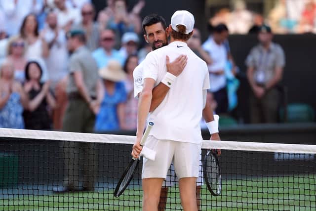 “You cannot compare what the big three did for 15-plus years,” said the 23-year-old, who is through to a fourth straight slam final and can become the first Italian man or woman to win a Wimbledon singles title.