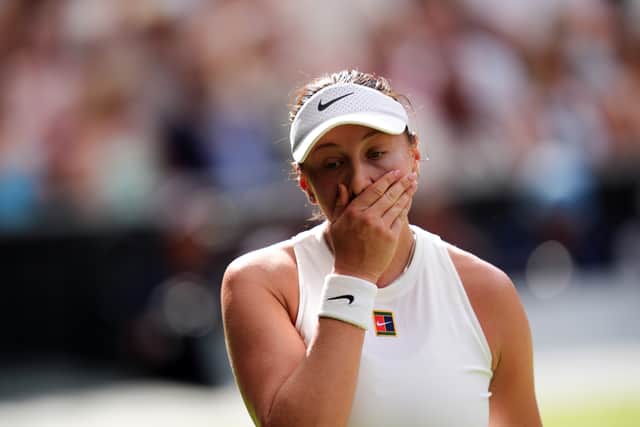 Anisimova’s serve deserted her and there were many more errors than winners off the ground.