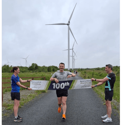 Darren Mooney completes his 100th parkrun