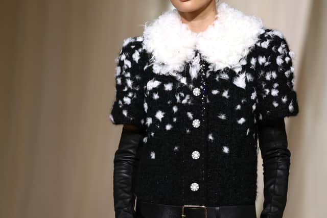 This collection remained true to its heritage, presenting iconic pieces reimagined into symbols of nature – from white bird feathers to the ears of wheat sewn to the sleeves of Chanel bouclé.