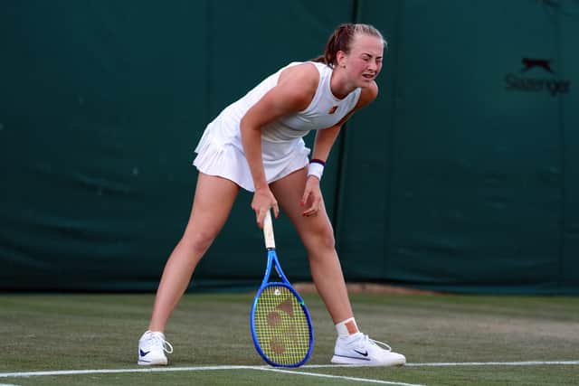 “That was obviously my first main-draw match and against such a tough opponent. It was an amazing occasion and I loved the atmosphere,” she said.