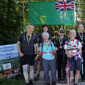 Pictured are members of The Roscrea Trail Blazers, Andy Gleeson, Eileen Calahan, Gemma Collins, Geraldine Fox, Marie Brady, Luke Ryan and Cathal McNicholas who did the Tom Crean Challenge