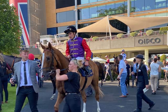 The four-year-old had won three of her four starts for the the in-form training team of John and Thady Gosden, but while she travelled strongly for the first half of this straight mile contest under William Buick, she was a spent force with two furlongs to run and faded out of contention.