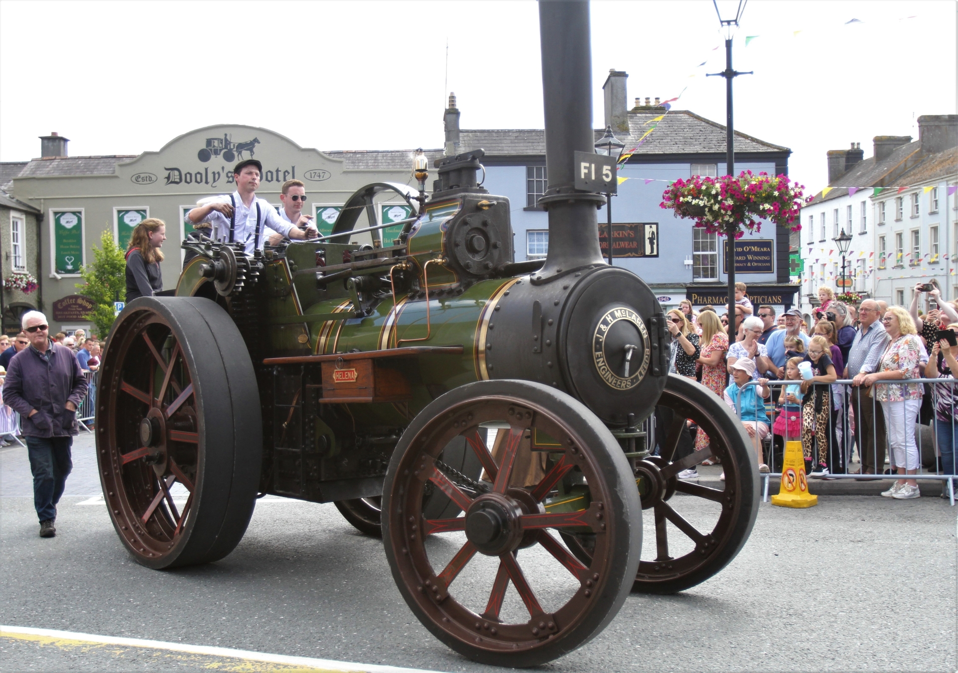 A steam engine taking part in a Birr Vintage Parade a few years ago.
