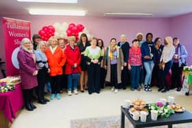 Members of Tullamore Women's Shed celebrating three years. Also included are Molly Buckley and county council members