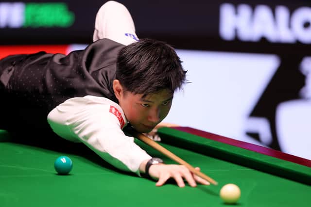 Zhao needed two opportunities to take the frame and also took the last of the session with a break of 87 after O’Sullivan had inexplicably missed a simple blue to the middle pocket.